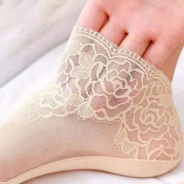 NEW LADIES FASHION LACE SOCKS - 2PAIRS